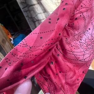 Elementz Red and Black Patterned Fabric